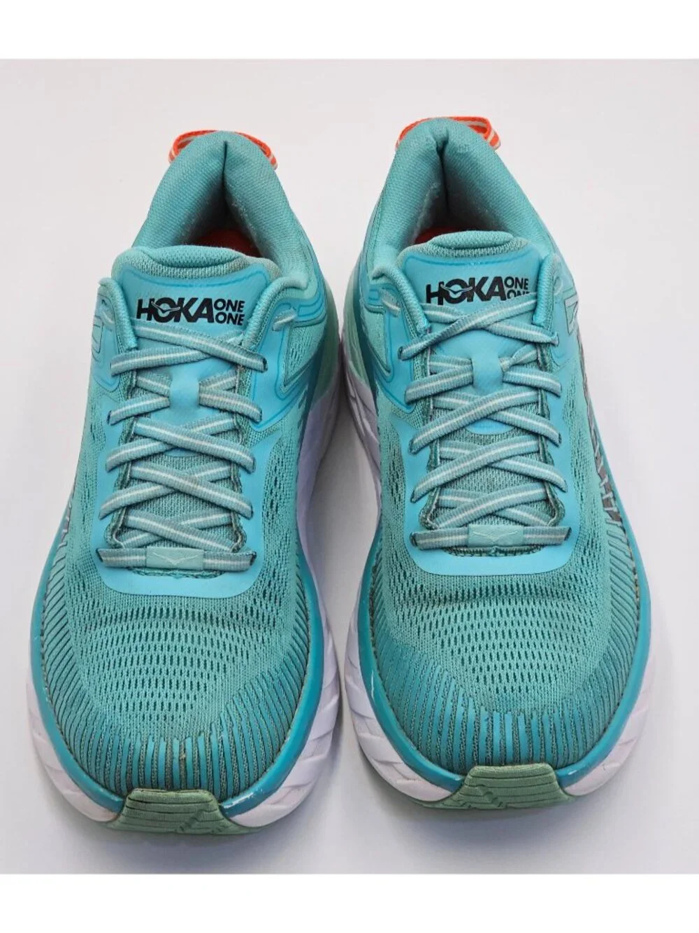 Hoka One One Bondi 7 Women's Green/White Mesh Athletic Running Shoes Sz 9.5 2654 - Picture 10 of 16